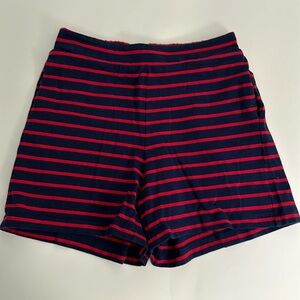 Tuckernuck Red and Navy striped pull on shorts size XS